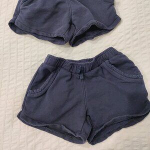 Gymboree 5t ruffle detail fleece jogger shorts